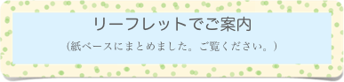 リーフレットでご案内
（紙ベースにまとめました。ご覧ください。）